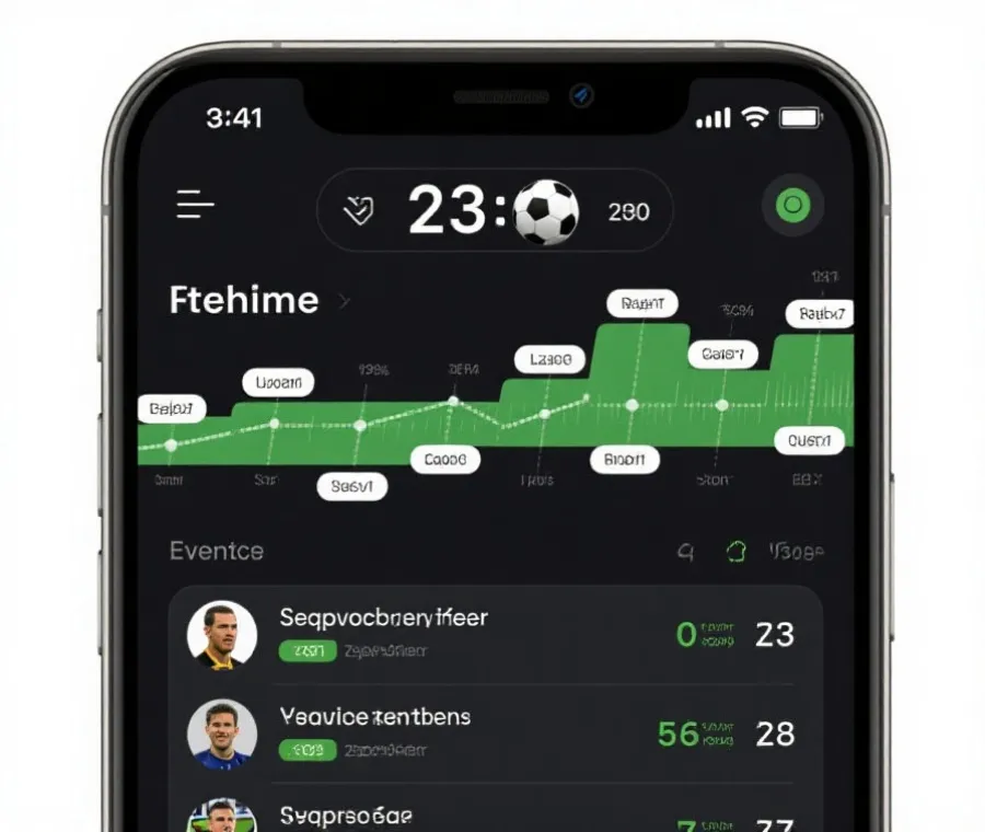 足球比分直播界面示意